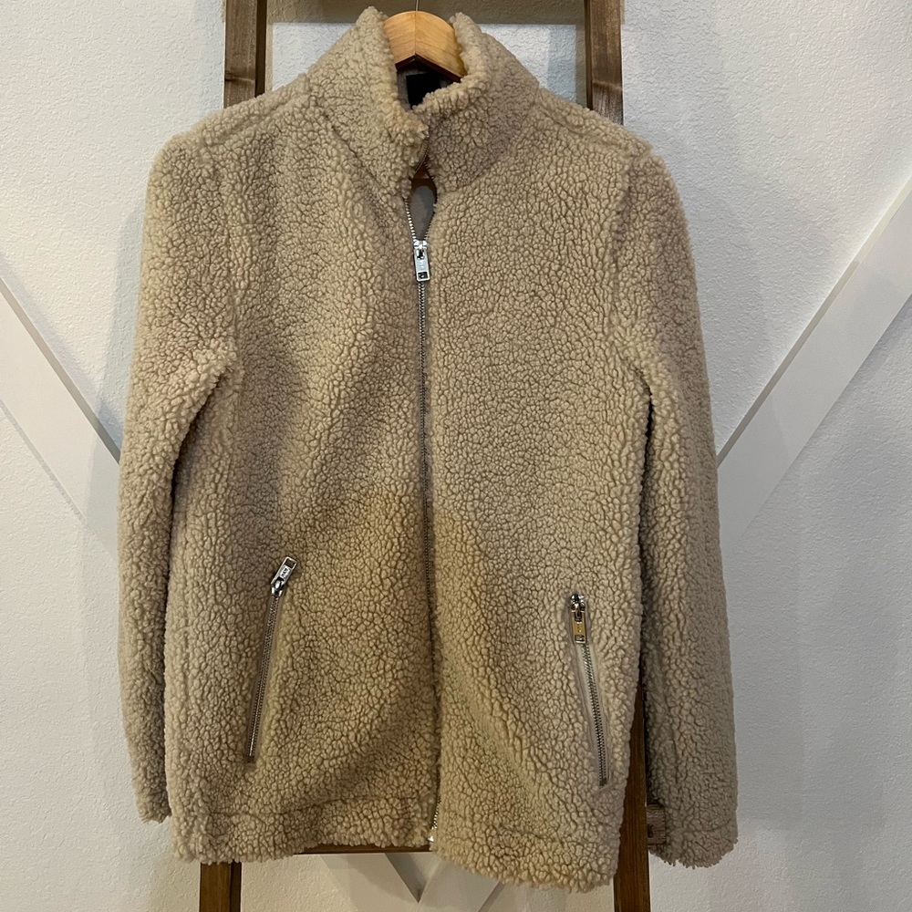 H&M Cream Sherpa Jacket
